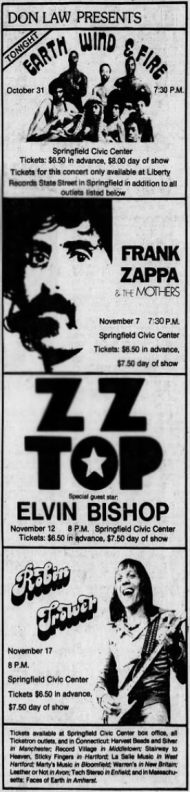 07/11/1976Civic Center, Springfield, MA